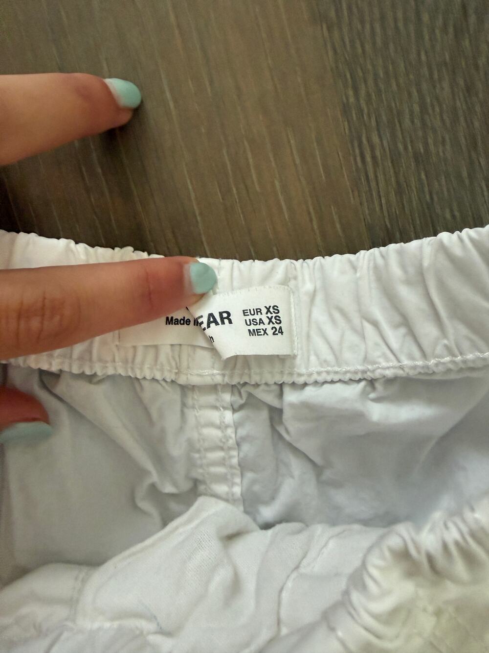 Pull and Bear white shorts